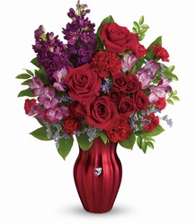 Teleflora's Shining Heart Bouquet from Swindler and Sons Florists in Wilmington, OH